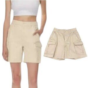 Aritzia Tna Cargo Shorts In Flax Beige Size 2
